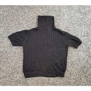 LIZ CLAIBORNE Short Sleeve Turtleneck Pullover Sweater